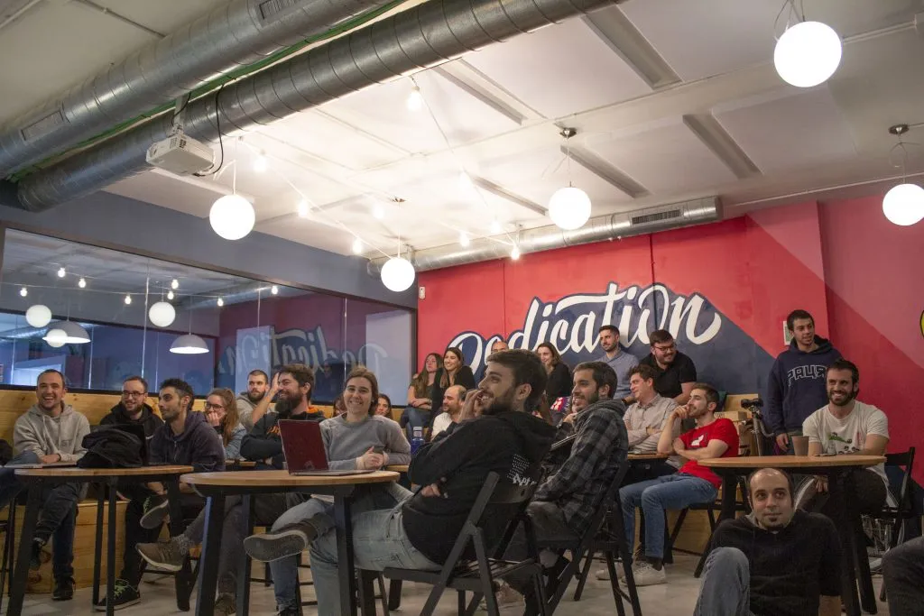 L’equip de Factorial en la seva reunió setmanal.