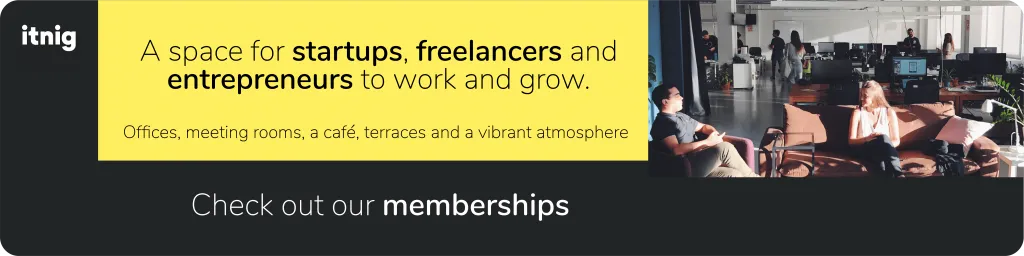 Espai de coworking d’Itnig a Barcelona