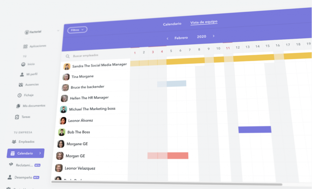 Factorial employee portal